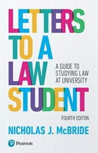 Letters To A Law Student - Nicholas J. McBride